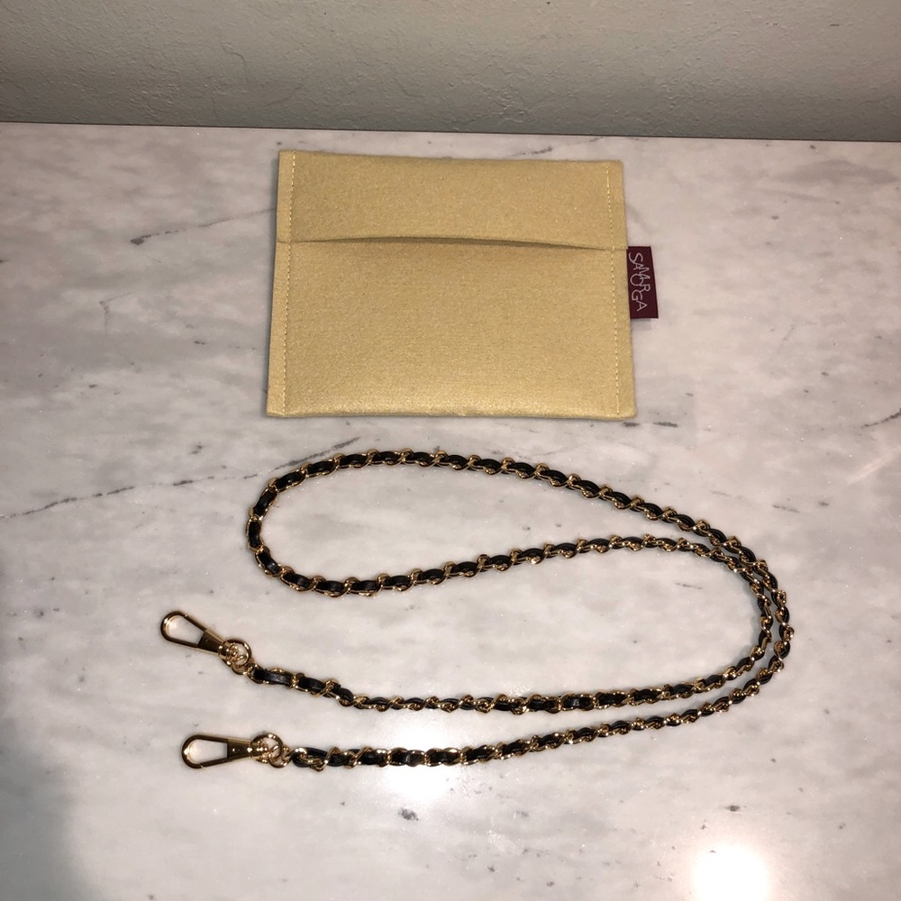 New Samorga woven chain crossbody strap for Chanel purse